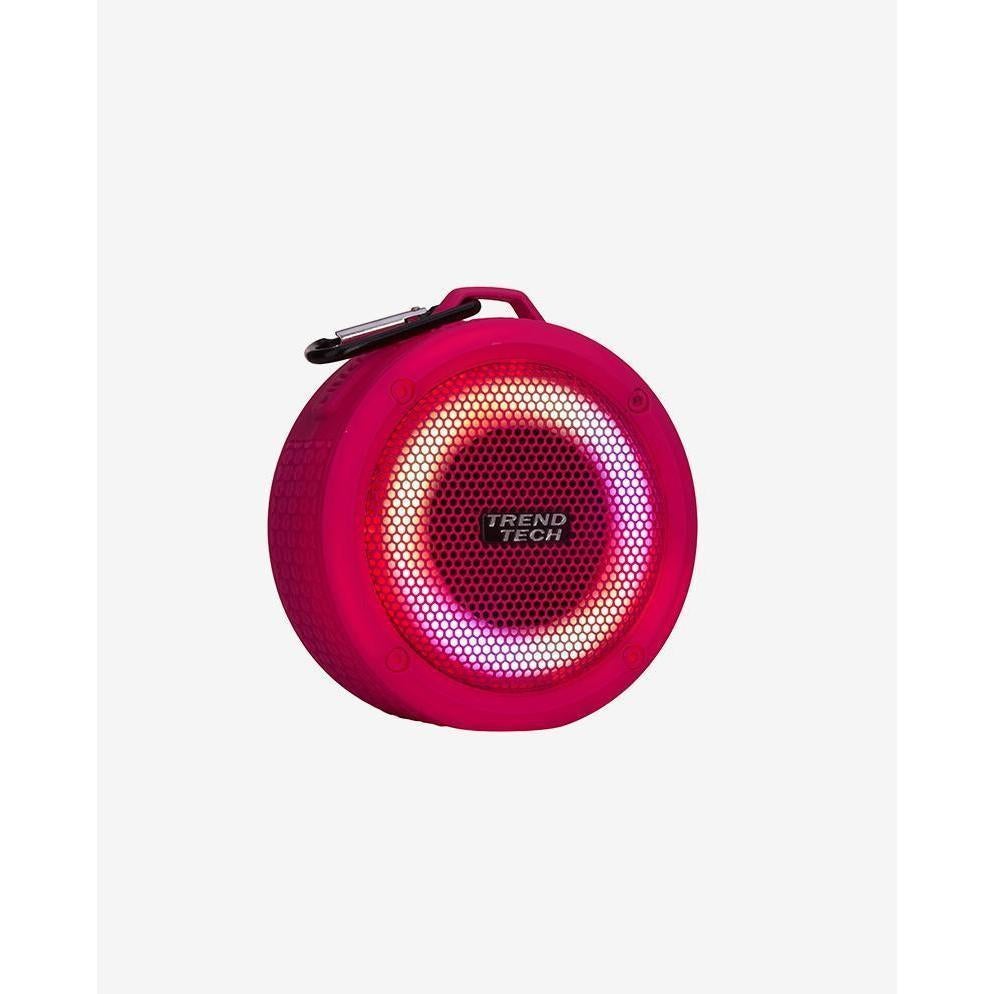 Hot Deal! Trend Tech Brands All-Weather Neon Pink Bluetooth Speaker with Super Sound