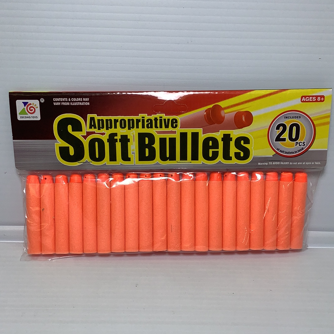 Parris Soft Foam Darts - 20-Piece Pack for Galactic Ranger Toys