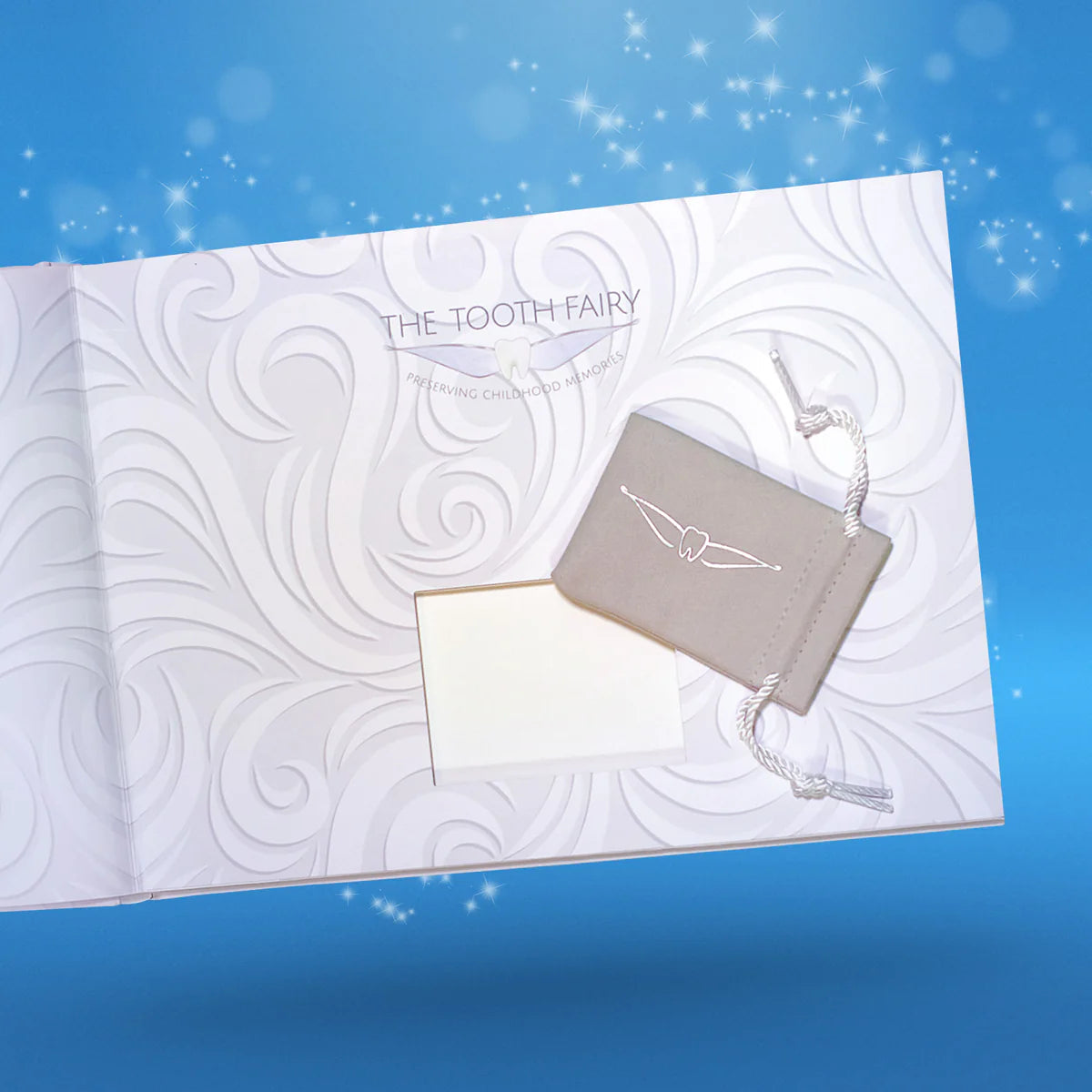 Magical Tooth Fairy Story Book with Tooth Storage Pouch Gift Set