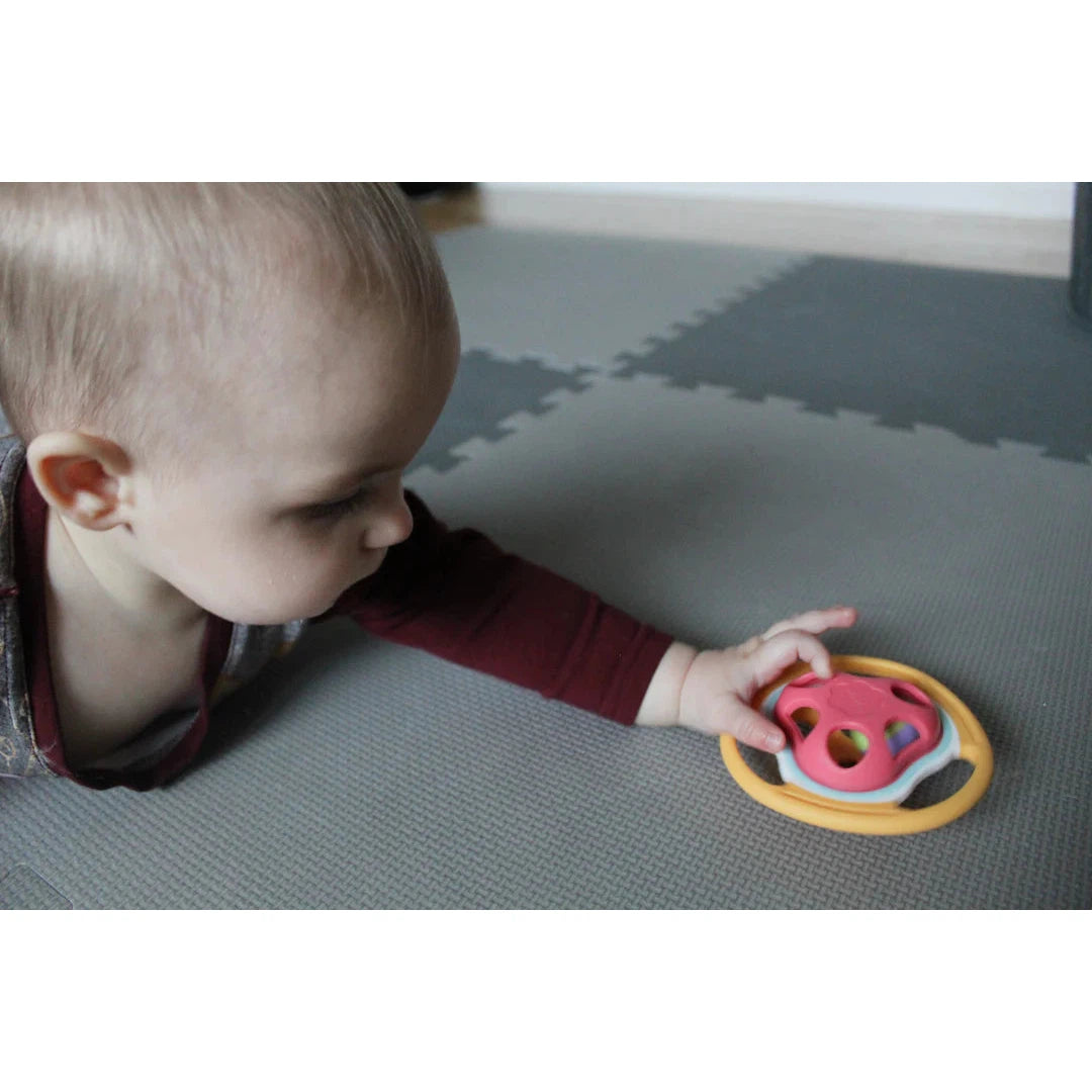 ToyLab Adorable Bell Rattle with Easy - Grip Design for Babies