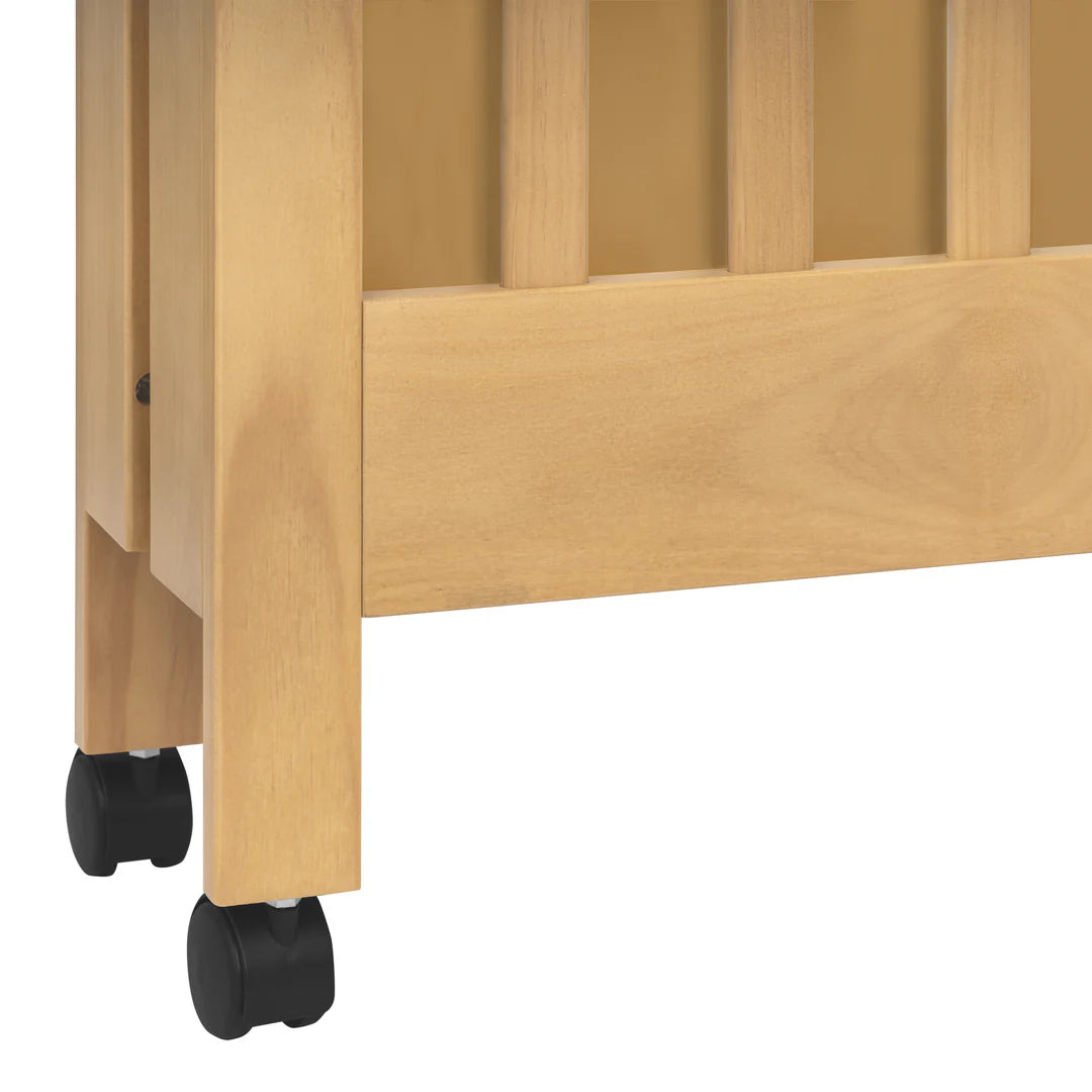 Babyletto Origami Mini Crib - Honey: Ideal for Modern Families