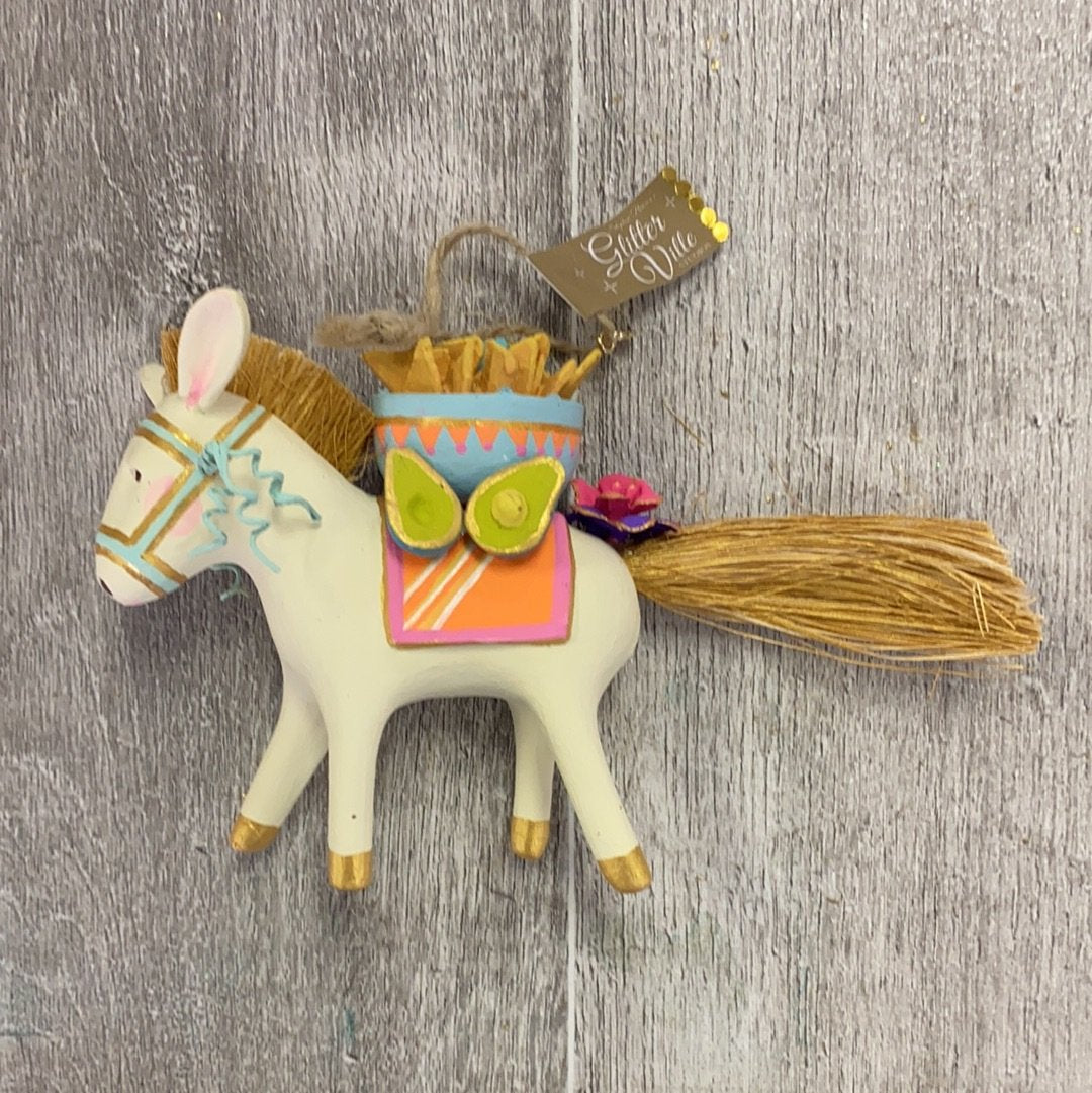 Hot Sale! 180 Degree Busby the Burro Christmas Ornaments Set