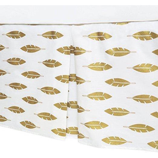 ABC Print Crib Dust Ruffle - High - Quality 100% Cotton
