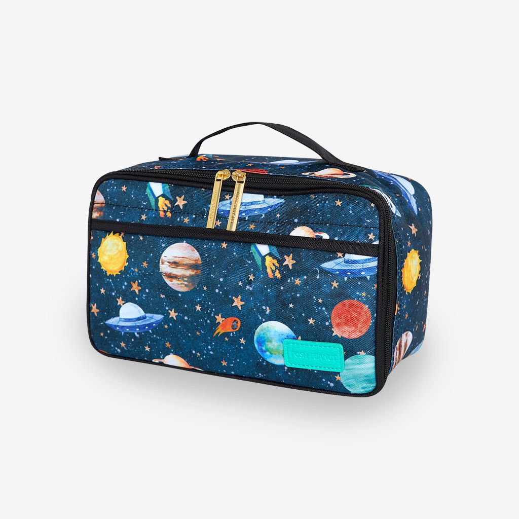 Posh Peanut Cosmic Galaxy Insulated Lunch Bag for Fresh Snacks