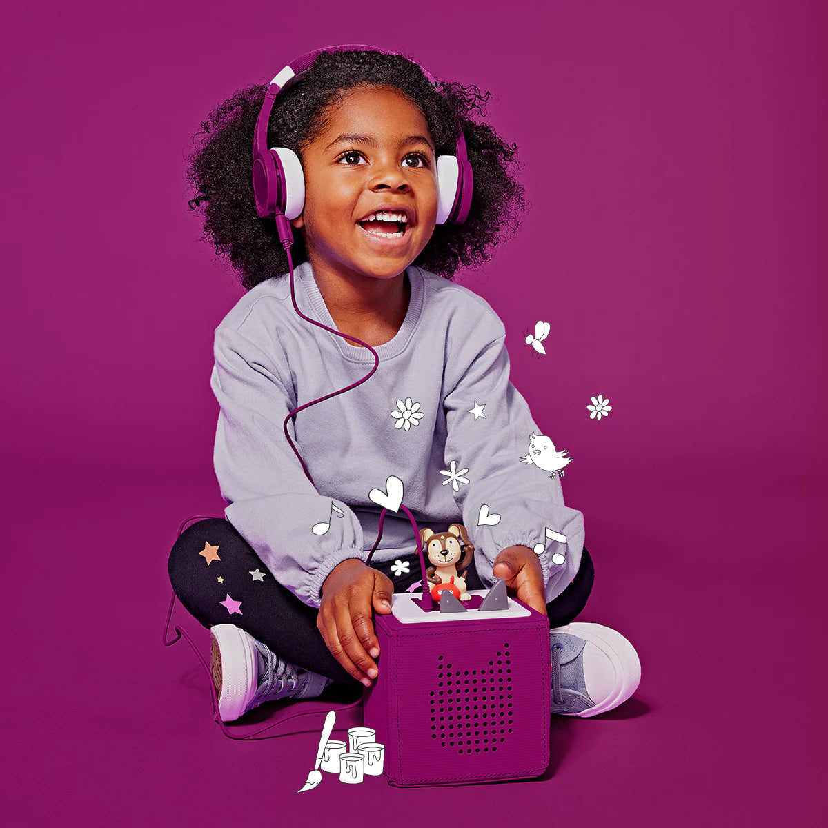 Hot Sale! Purple Tonies® Kids' Foldable Headphones for Storytime