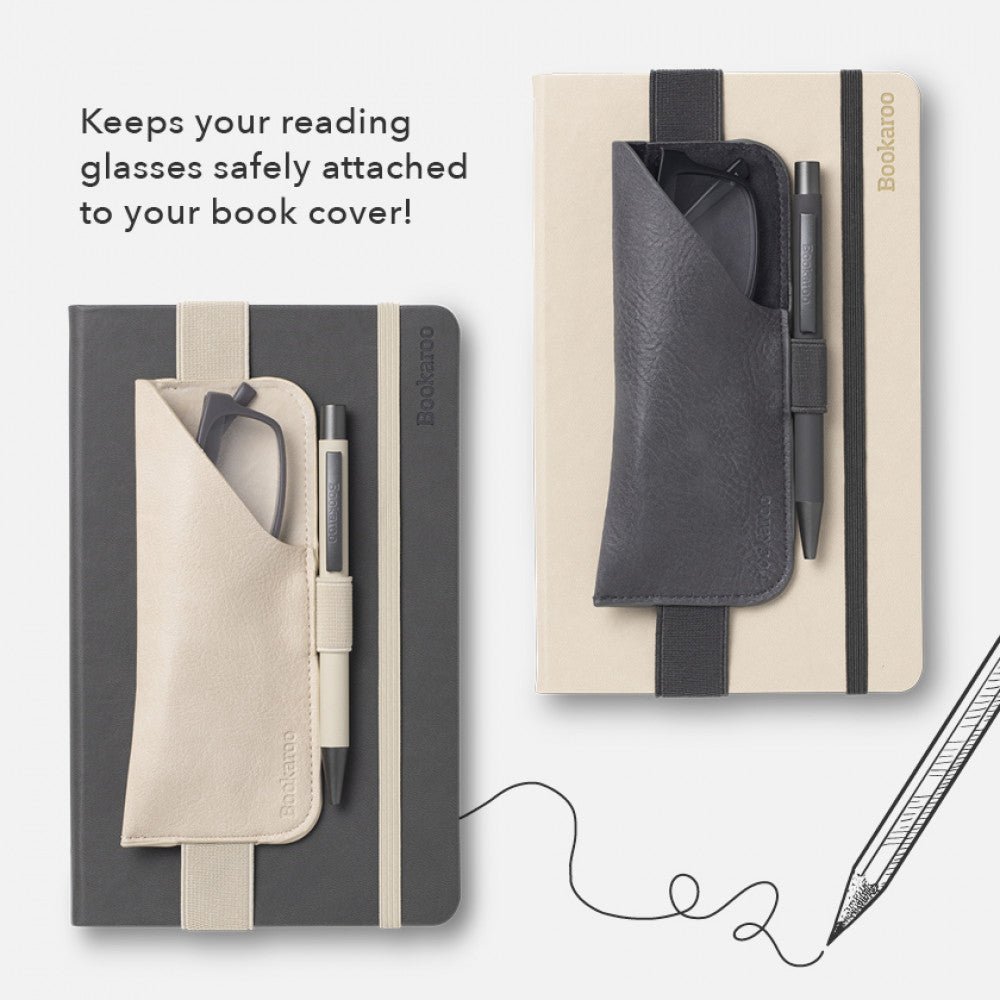 Bookaroo Flexible Elastic Glasses Case for Notebooks and Novels
