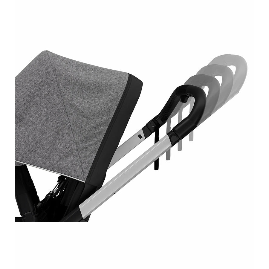 Thule Shine City Stroller - Grey Melange on Aluminum for Newborns to Toddlers