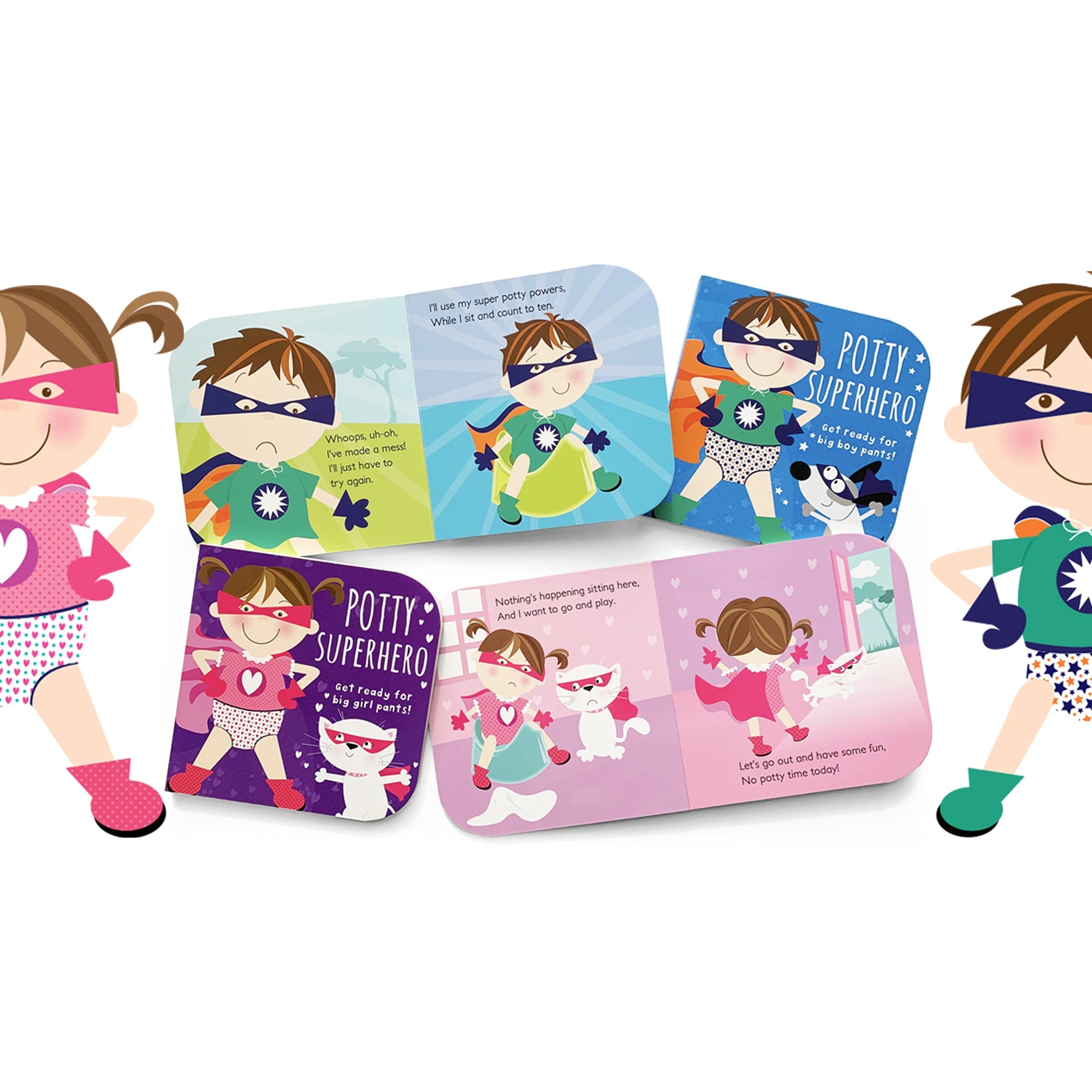 Hot Deal! Parragon Children's Potty Training Board Book - Potty Superhero for Big Girl Pants