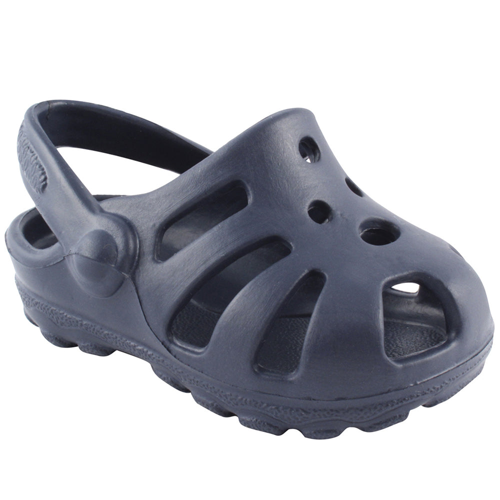 Hot Sale! Sunny Navy Blue Molded Toddler Baby Deer Sandals with Back Straps