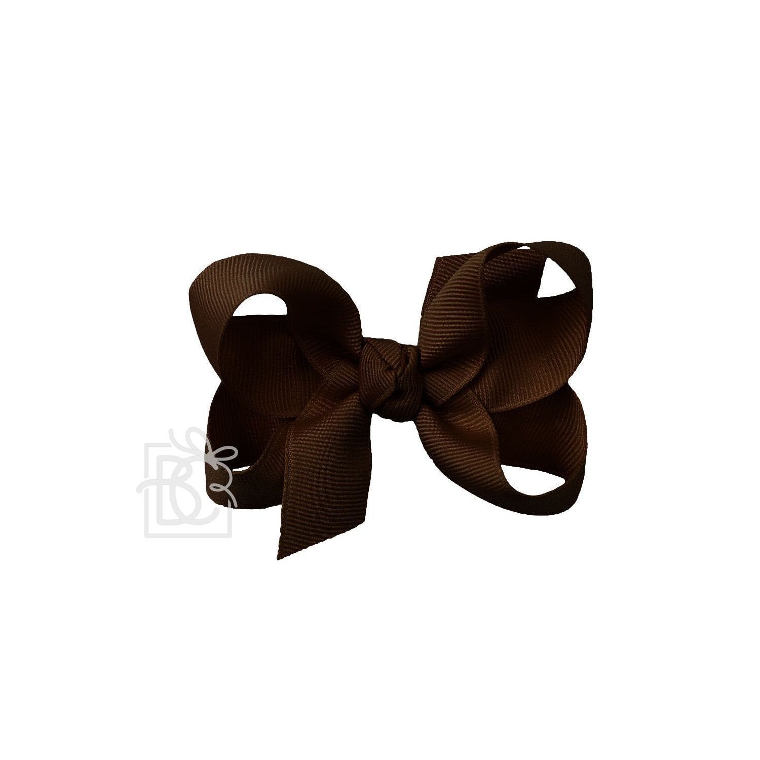 Medium Turftan Grosgrain Double Knot Bow on Alligator Clip by Beyond Creations