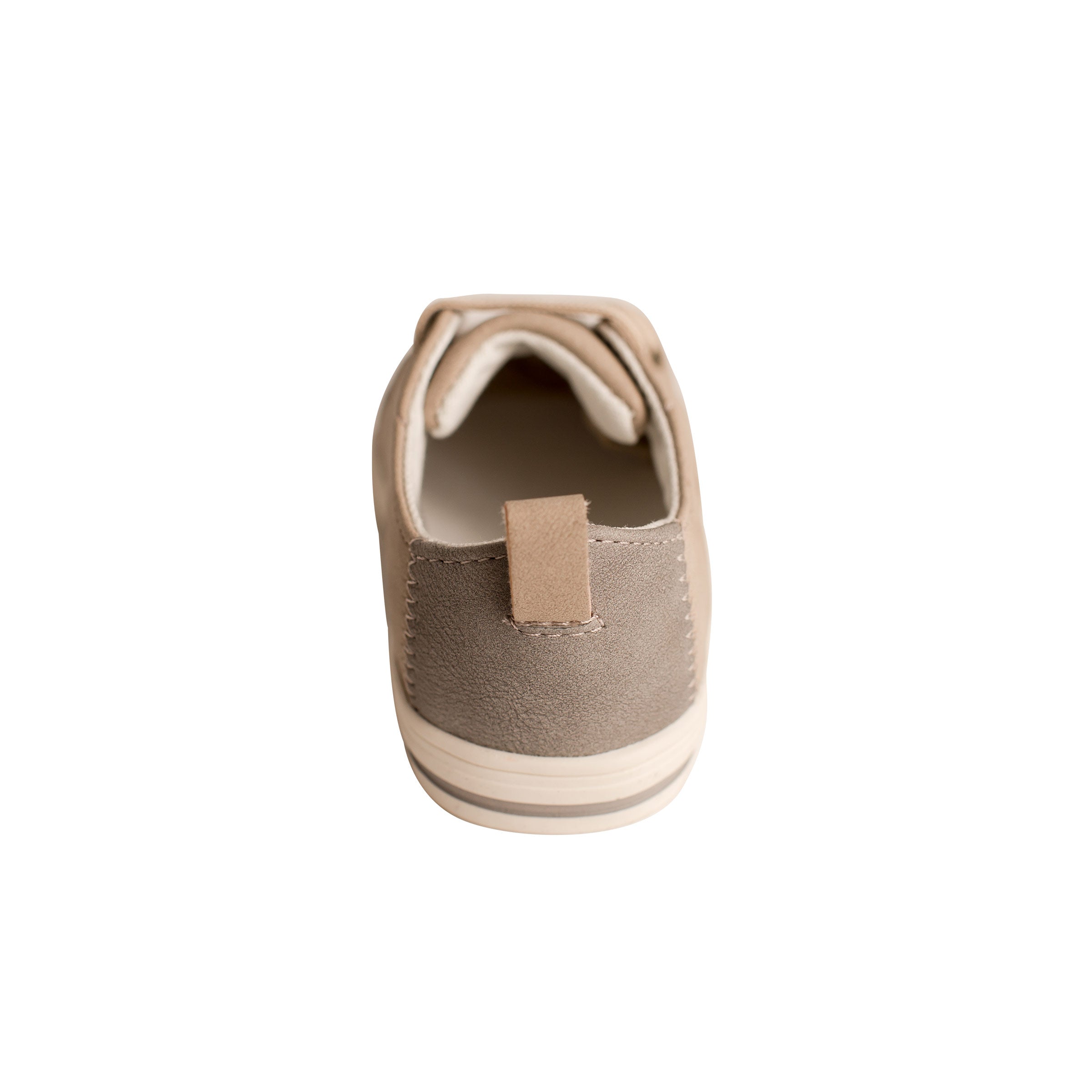 Hot Sale! Durable Baby Deer Lennon Toddler Khaki Textile Sneakers with Heel Loops