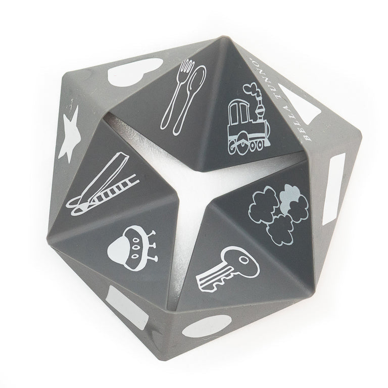Bella Tunno Gray Beginner Spinner - Ideal Teething & Learning Toy