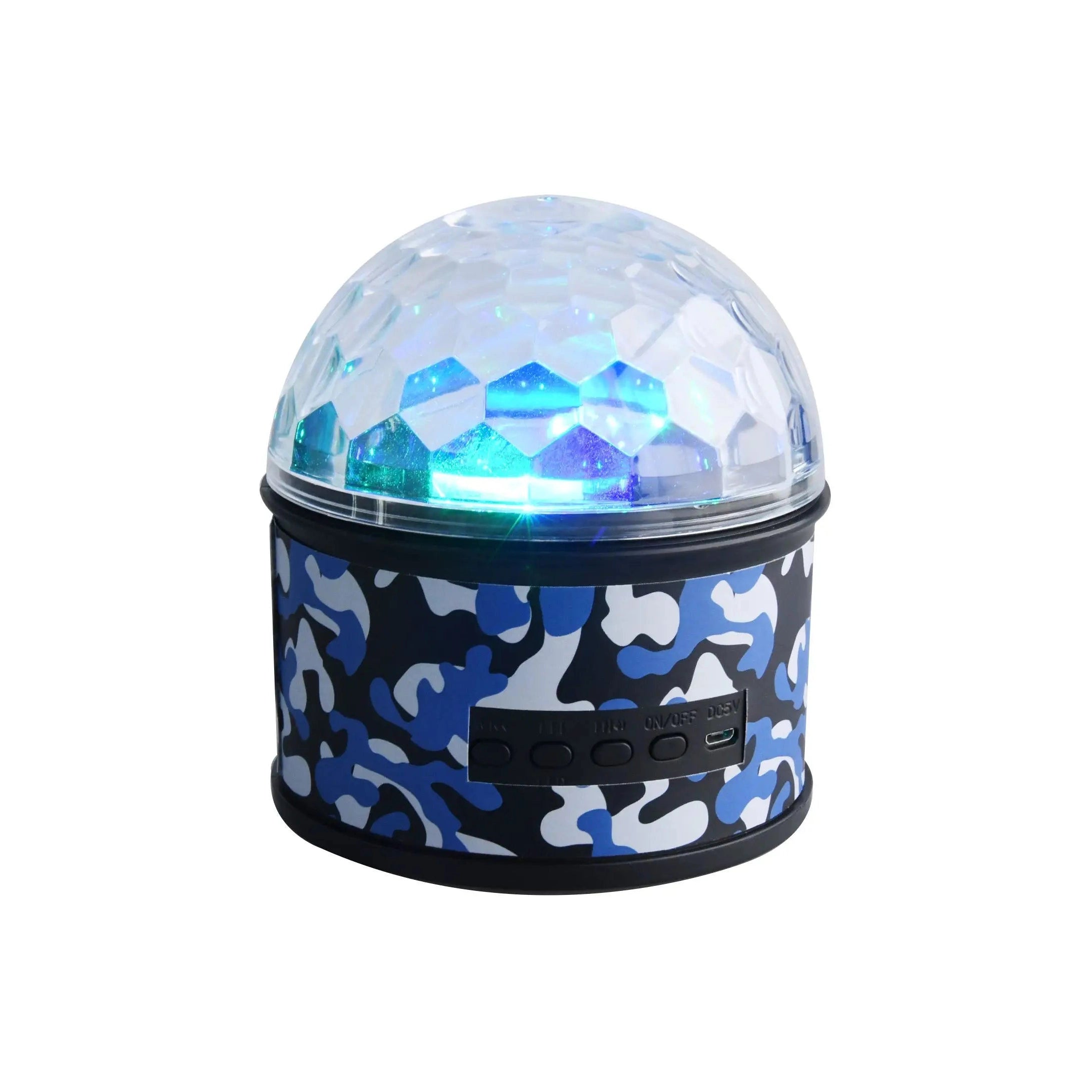 Trend Tech Brands Bluetooth Funlight Speaker with Blue Camo Design