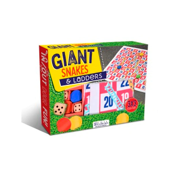 Anker Play 3x3 Foot Giant Classic Snakes & Ladders Game for Ages 5+