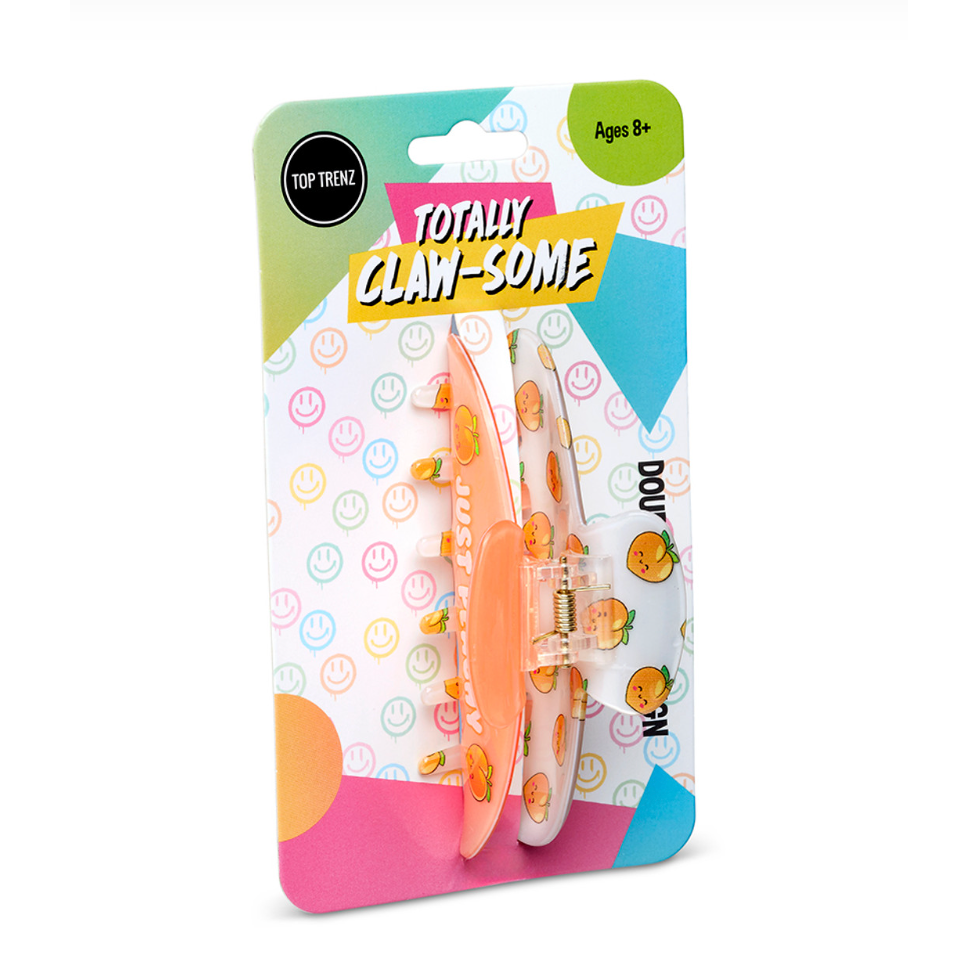 Hot Deal: Large Two - Sided Peach Claw Clip
