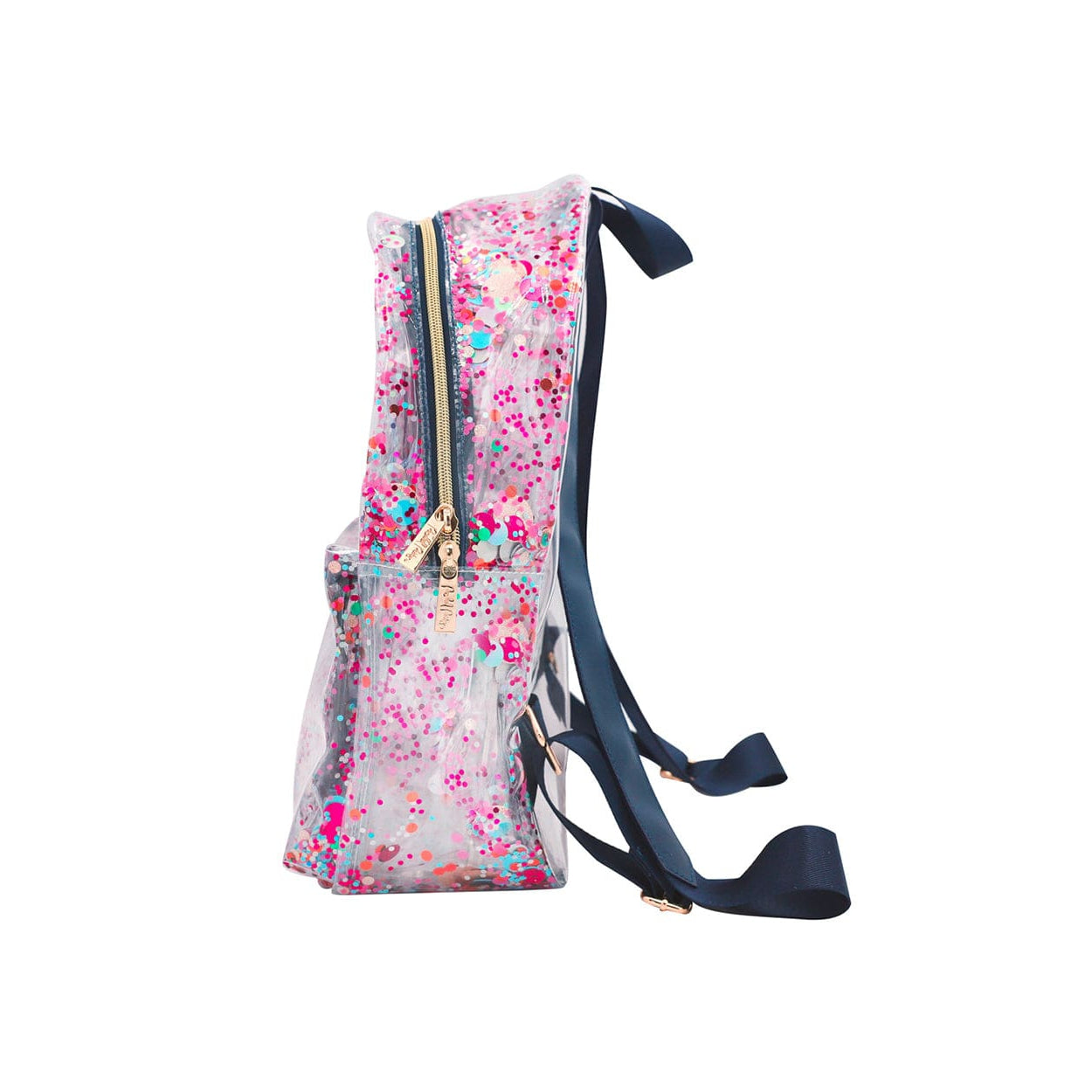 Hot Sale! Clear Fashion Backpack for Party with Packed Essentials Confetti