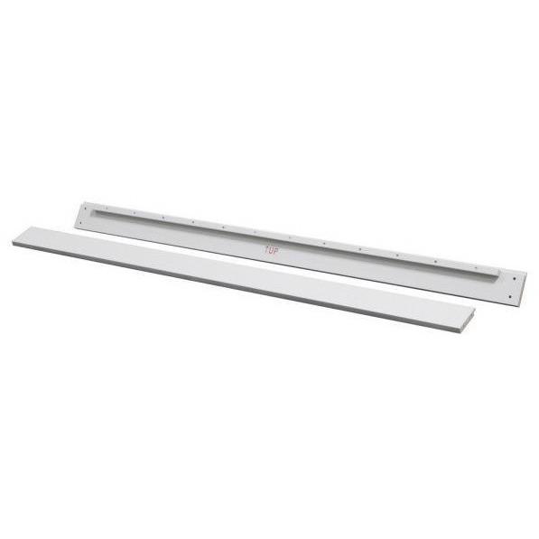 Full-Size White Bed Rails with Complete Holes