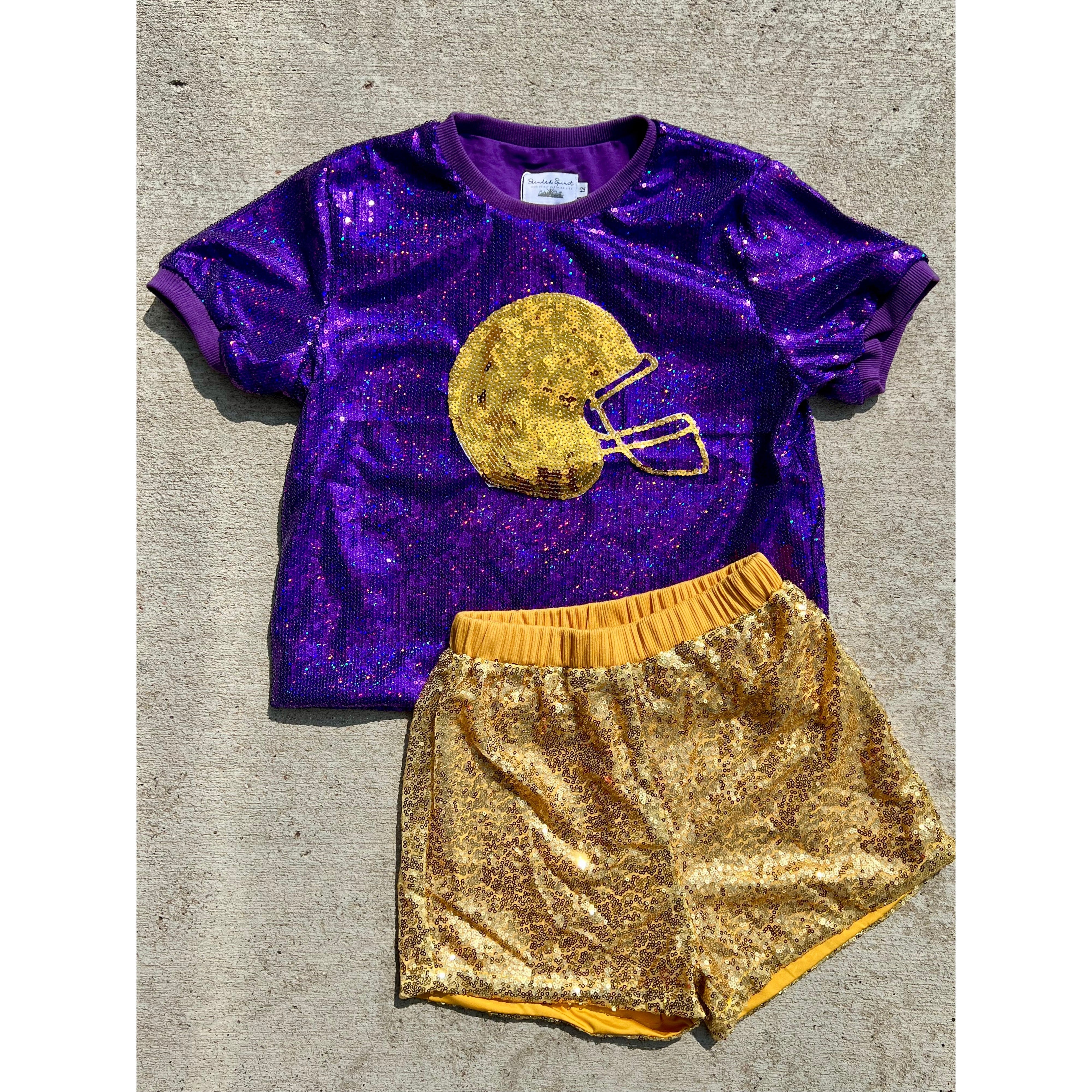 Hot Deal: Blended Spirit Gold Sequins Shorts