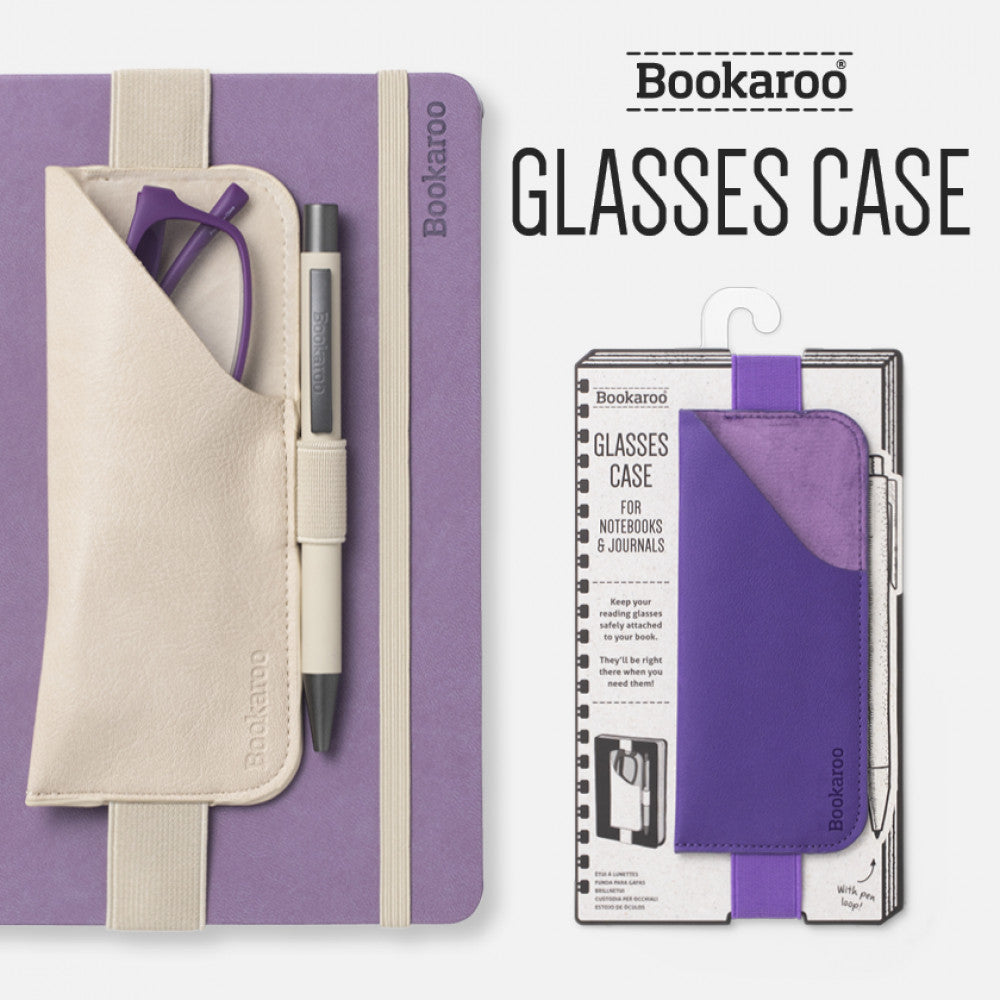 Bookaroo Flexible Elastic Glasses Case for Notebooks and Novels