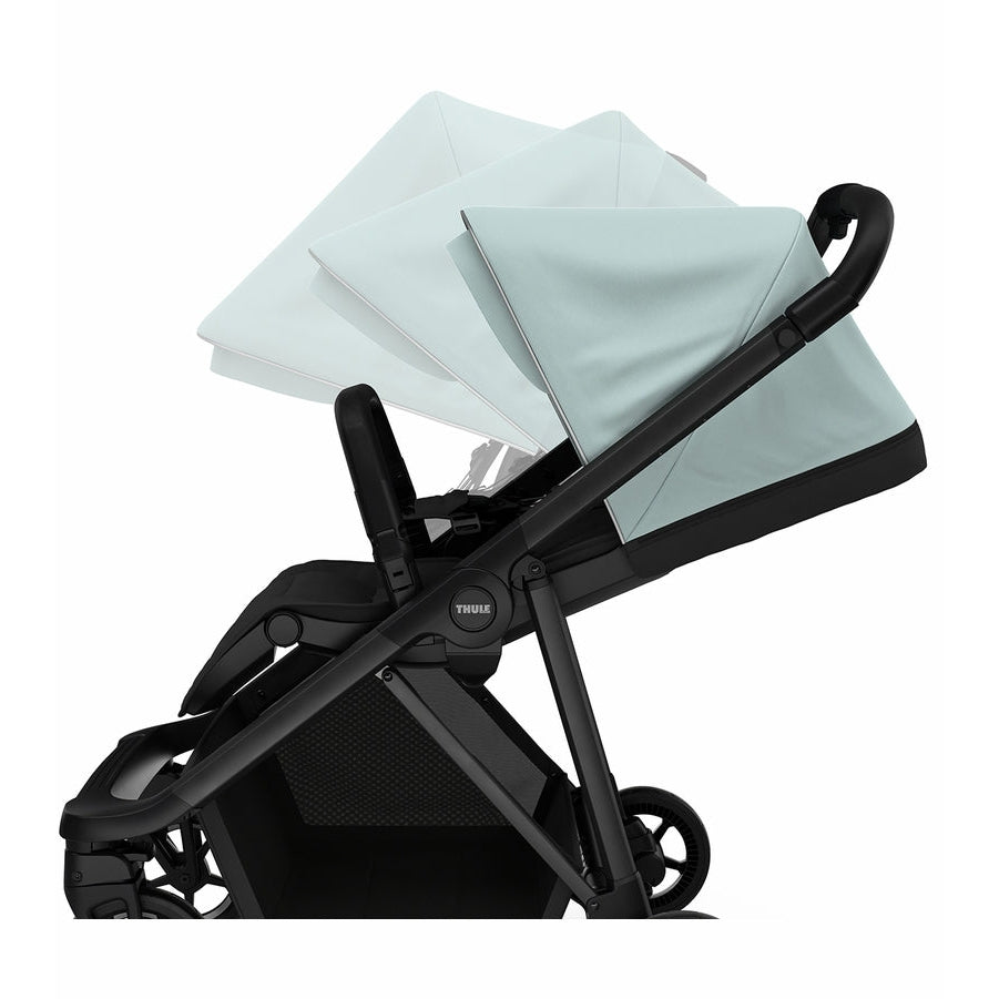 Thule Shine City Stroller - Alaska Blue on Black, Ideal for Newborns to Toddlers