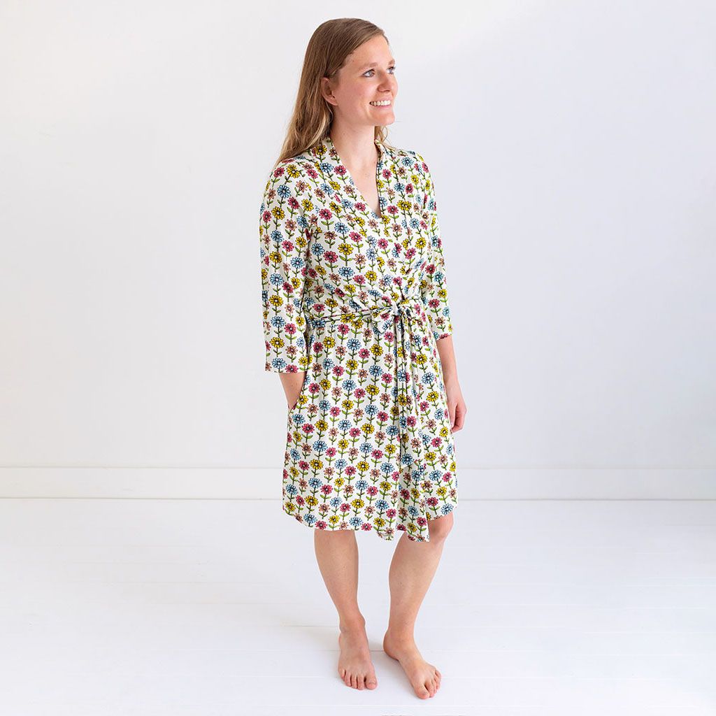 Posh Peanut Stylish Maya Lynn Women's Postpartum Robe - Comfortable for Every Stage