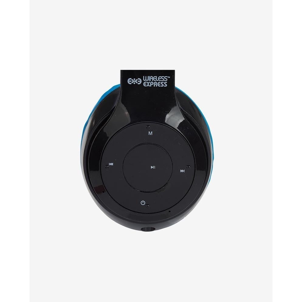 Hot Deal! Trend Tech Brands Bluetooth Stereo Designer Headphones in Stylish Black/Blue