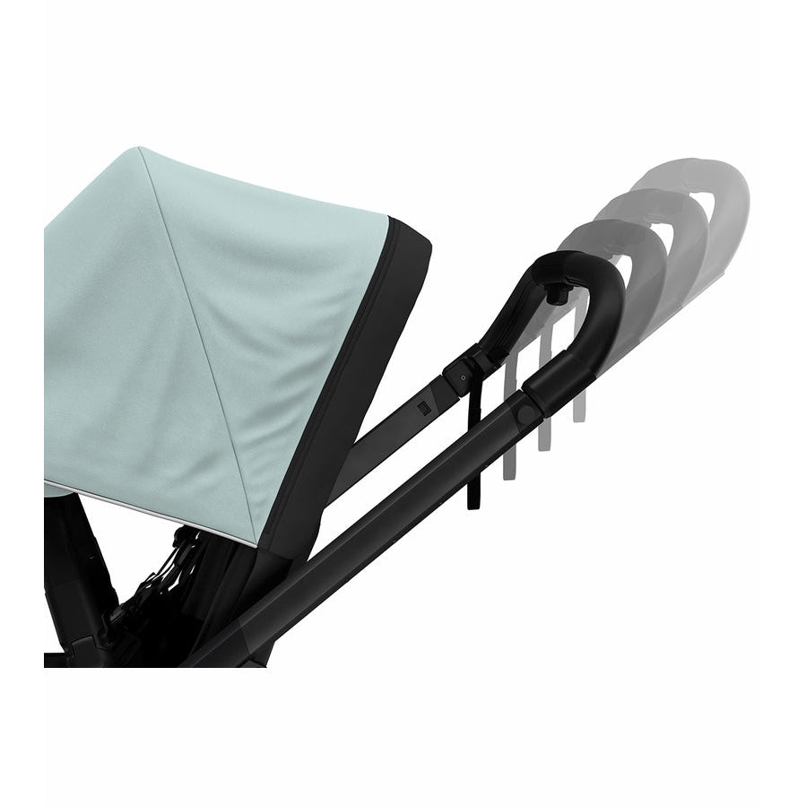 Thule Shine City Stroller - Alaska Blue on Black, Ideal for Newborns to Toddlers