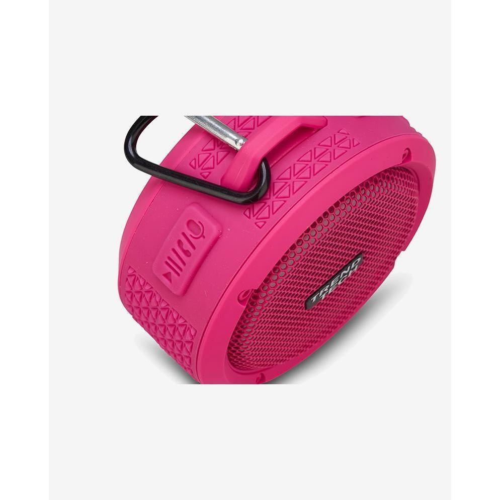 Hot Deal! Trend Tech Brands All-Weather Neon Pink Bluetooth Speaker with Super Sound