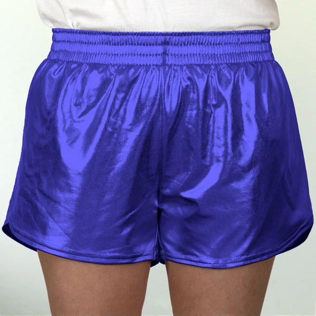 Hot Sale! Metallic Royal Azarhia Steph Women's Shorts for a Generous Fit