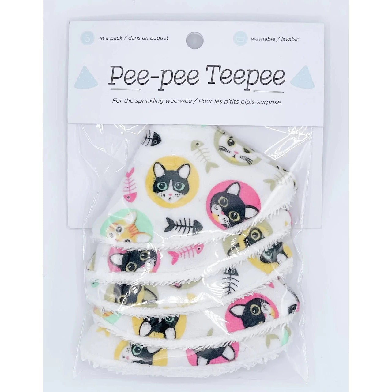 Hot Sale! Beba Bean Designs Cat-themed Pee-Pee Teepee for Babies