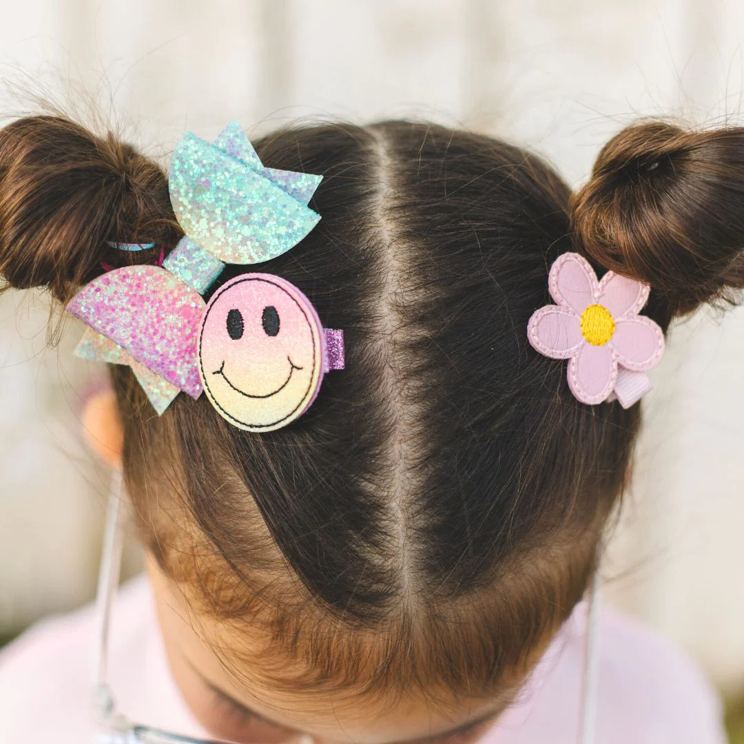 Sweet Wink Springtime Good Vibes Hair Clip Set for Little Girls