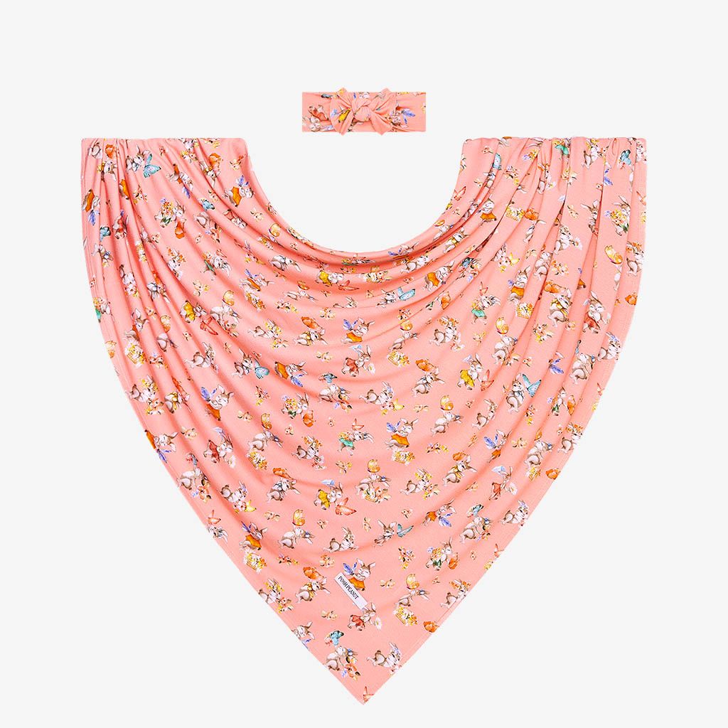 Posh Peanut Betty Breathable Infant Swaddle and Matching Headwrap Set