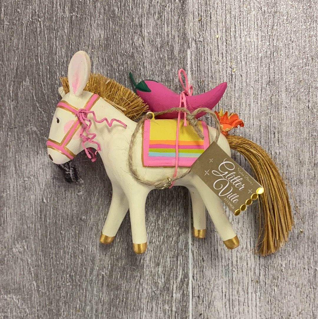 Hot Sale! 180 Degree Busby the Burro Christmas Ornaments Set