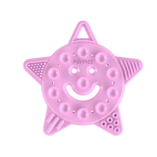 Poppies - Pastel Pink Smiley the Star Teething Toy (Hot Sale!)