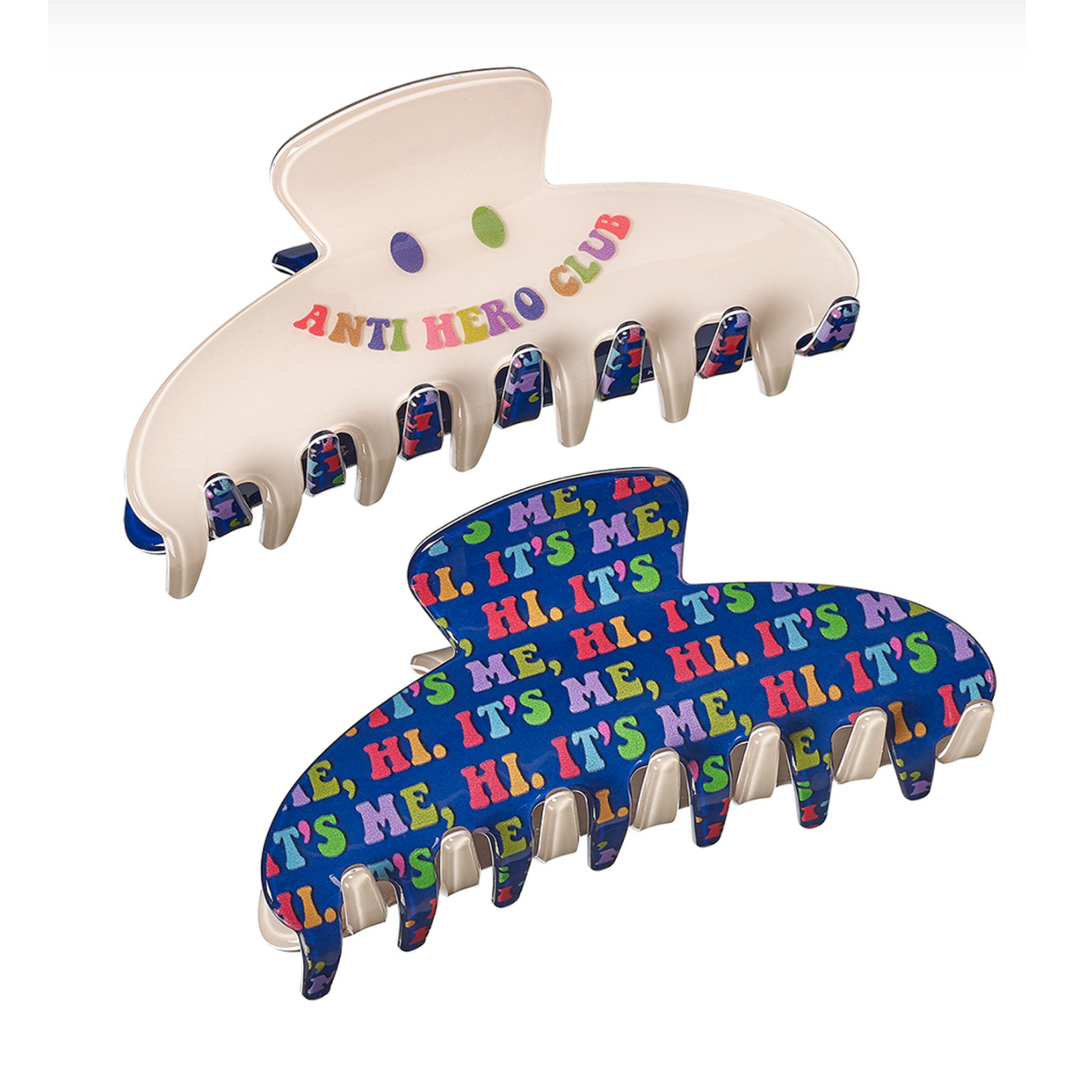 Hot Deal! Anti Hero Club Two-Sided Large Hair Claw Clip by Top Trenz