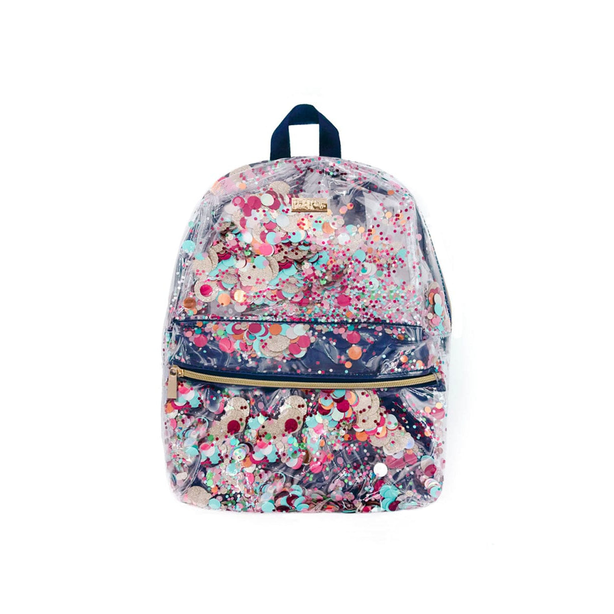 Hot Sale! Clear Fashion Backpack for Party with Packed Essentials Confetti
