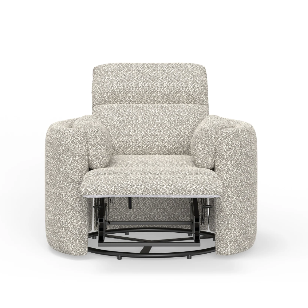 Parker House Radius Power Swivel Glider - Tatum River Rock: Comfortable and Stylish