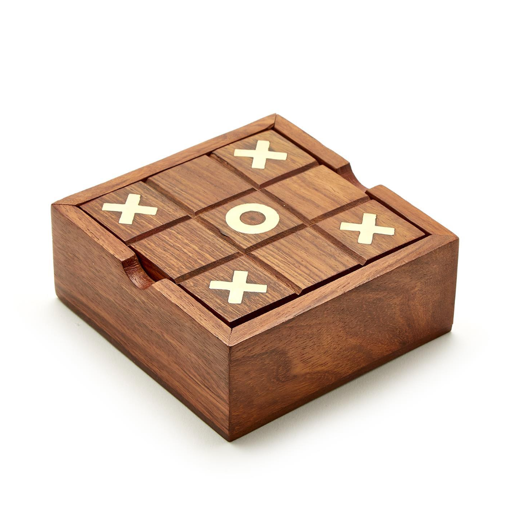 Exclusive 2-in-1 Tic-Tac-Toe & Solitaire Game Set