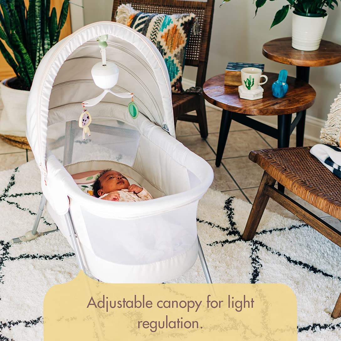 Tiny Love Boho Chic Deluxe 2-in-1 Portable Bassinet for Baby's Play and Sleep