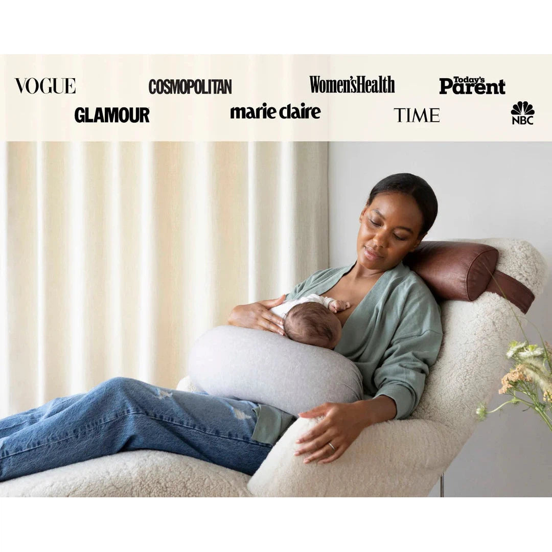 bbhugme® Blue Melange Nursing Pillow - Award-Winning & Ideal for New Moms
