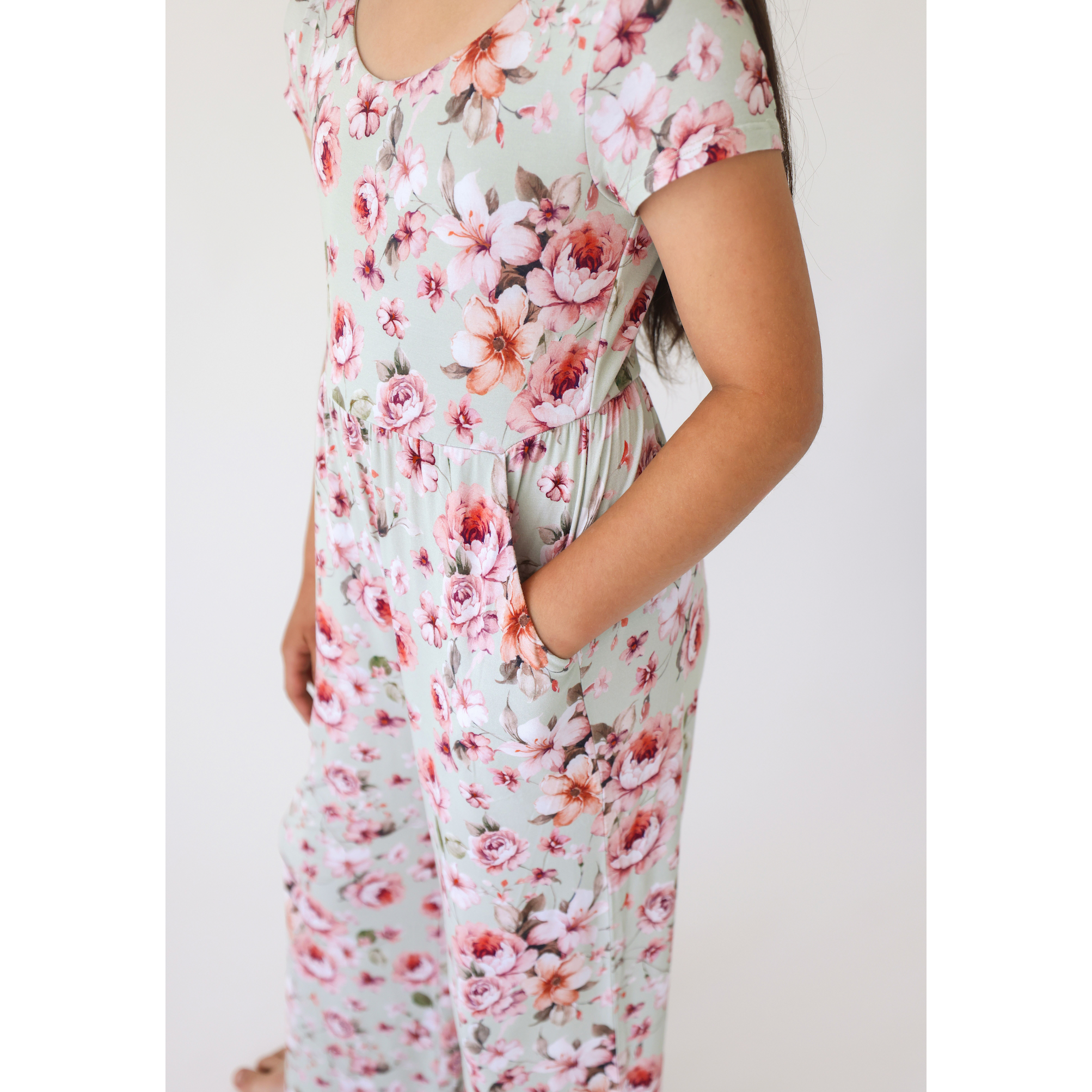 Hot Sale! Posh Peanut Millicent Short - Sleeve Wide - Leg Scoop - Back Jumpsuit for Fashion Lovers