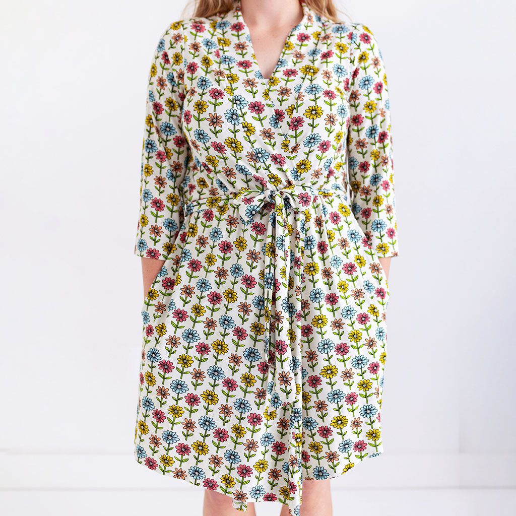 Posh Peanut Stylish Maya Lynn Women's Postpartum Robe - Comfortable for Every Stage