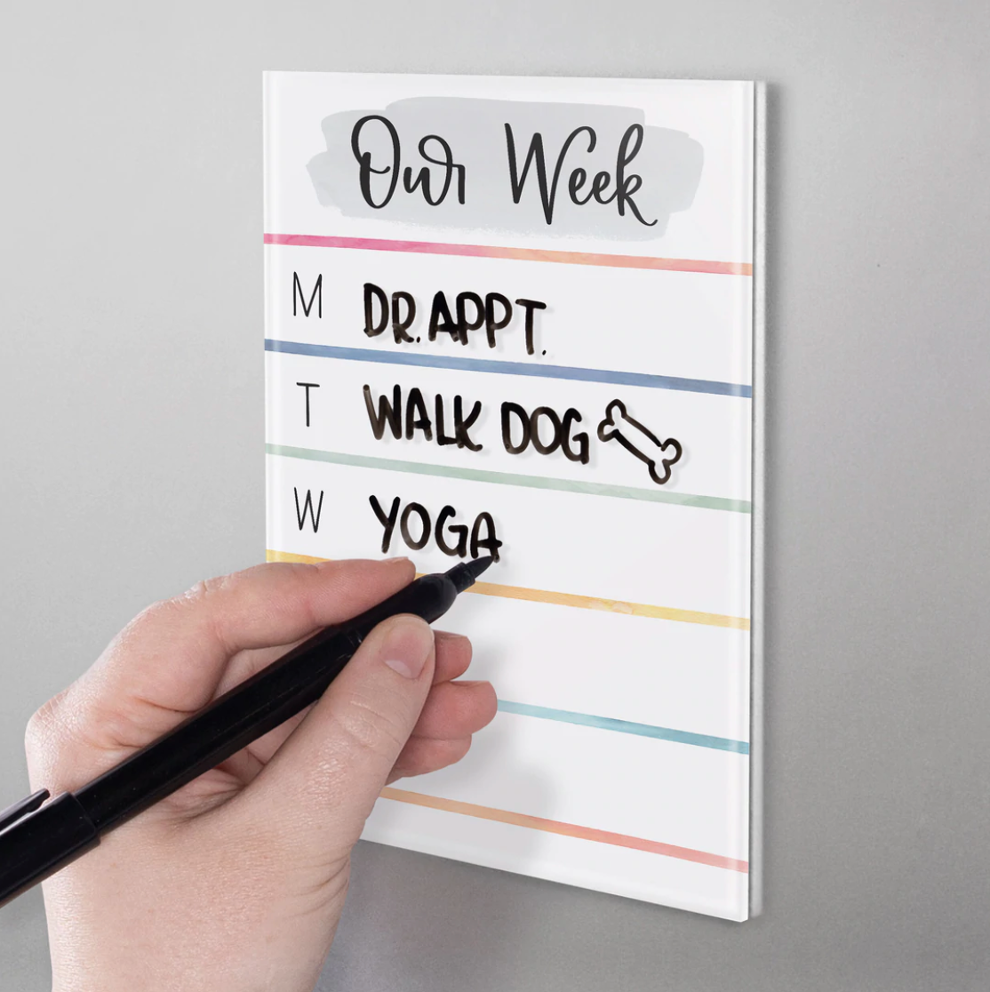 P. Graham Dunn Our Week Magnetic Dry Erase Board - Ideal for Home & Office
