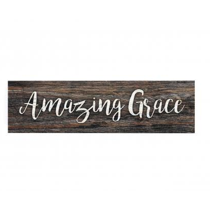 P. Graham Dunn Rustic Small Wooden Sign with 'Amazing Grace' Message