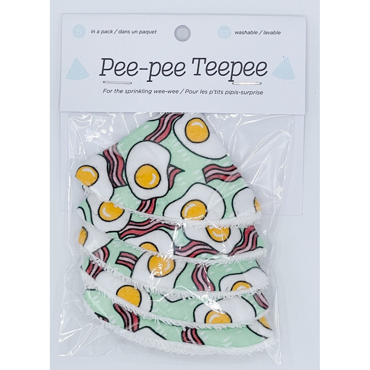 Beba Bean Designs Washable Bacon & Eggs Pee-Pee Teepee