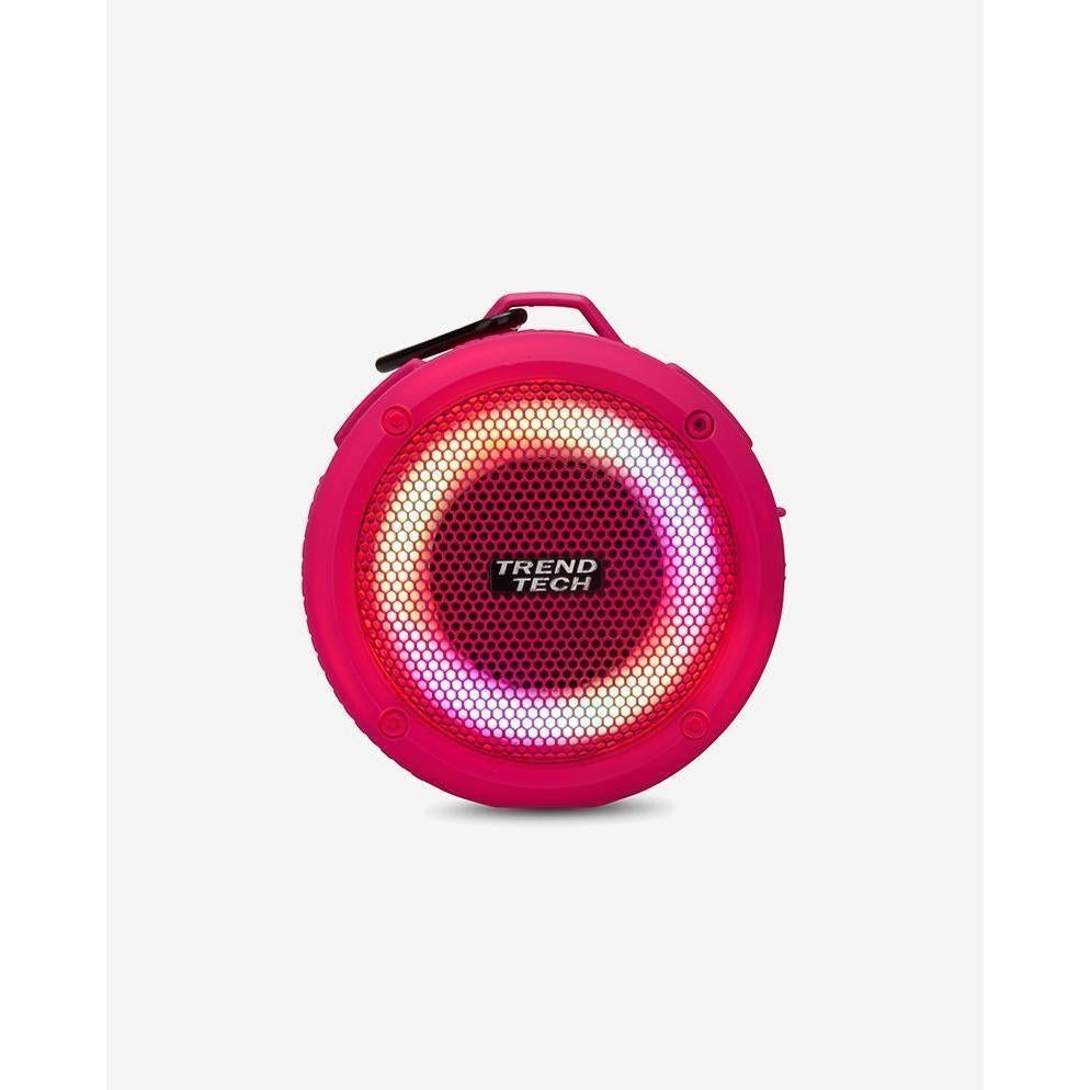 Hot Deal! Trend Tech Brands All-Weather Neon Pink Bluetooth Speaker with Super Sound
