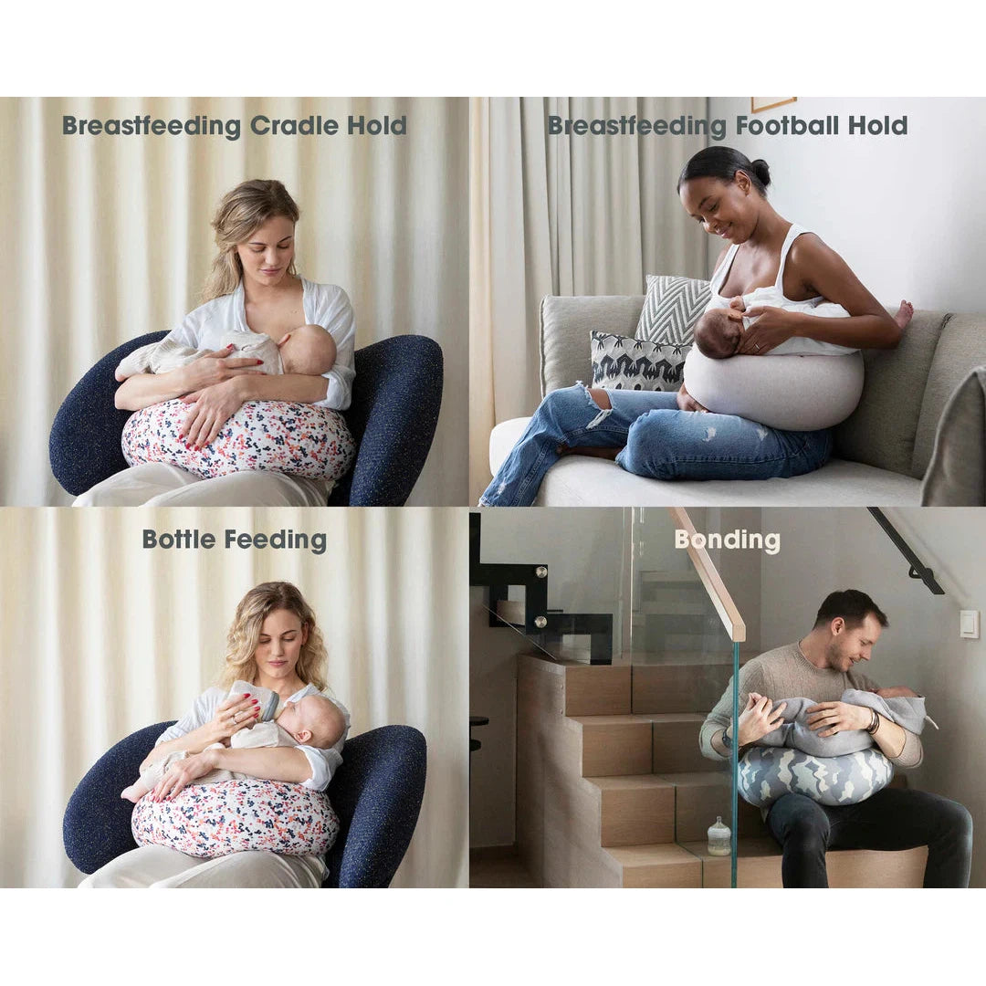 bbhugme® Pink Melange Nursing Pillow - Ideal for New Moms