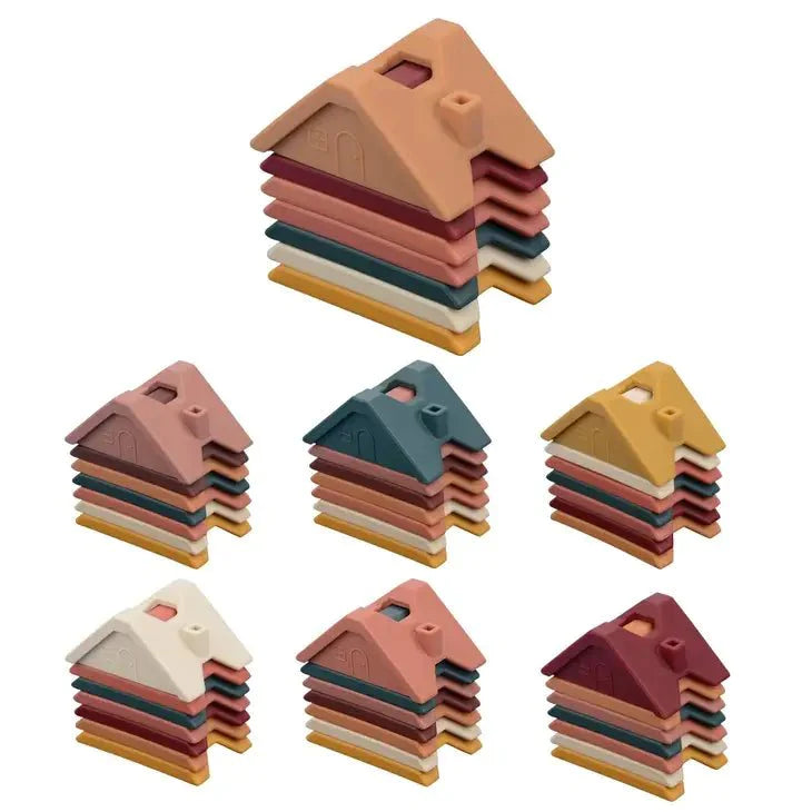 Three Hearts Silicone House Building Stackers - Great Deal!
