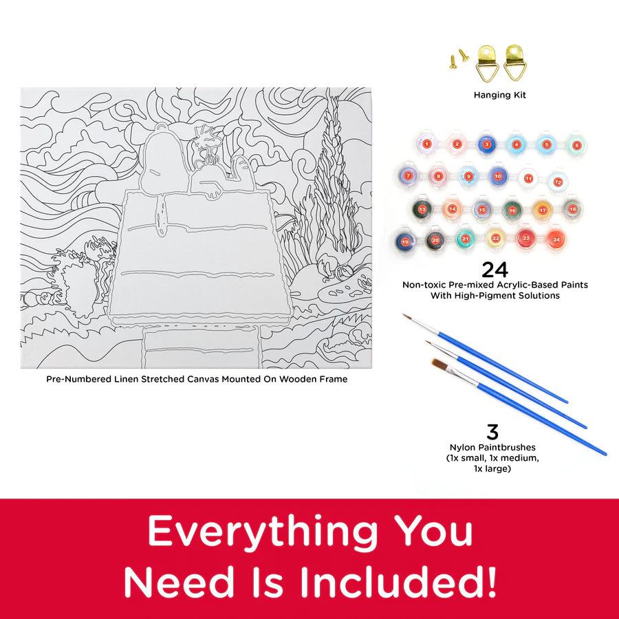 Hot! Peanuts Snoopy Paint by Numbers Kit