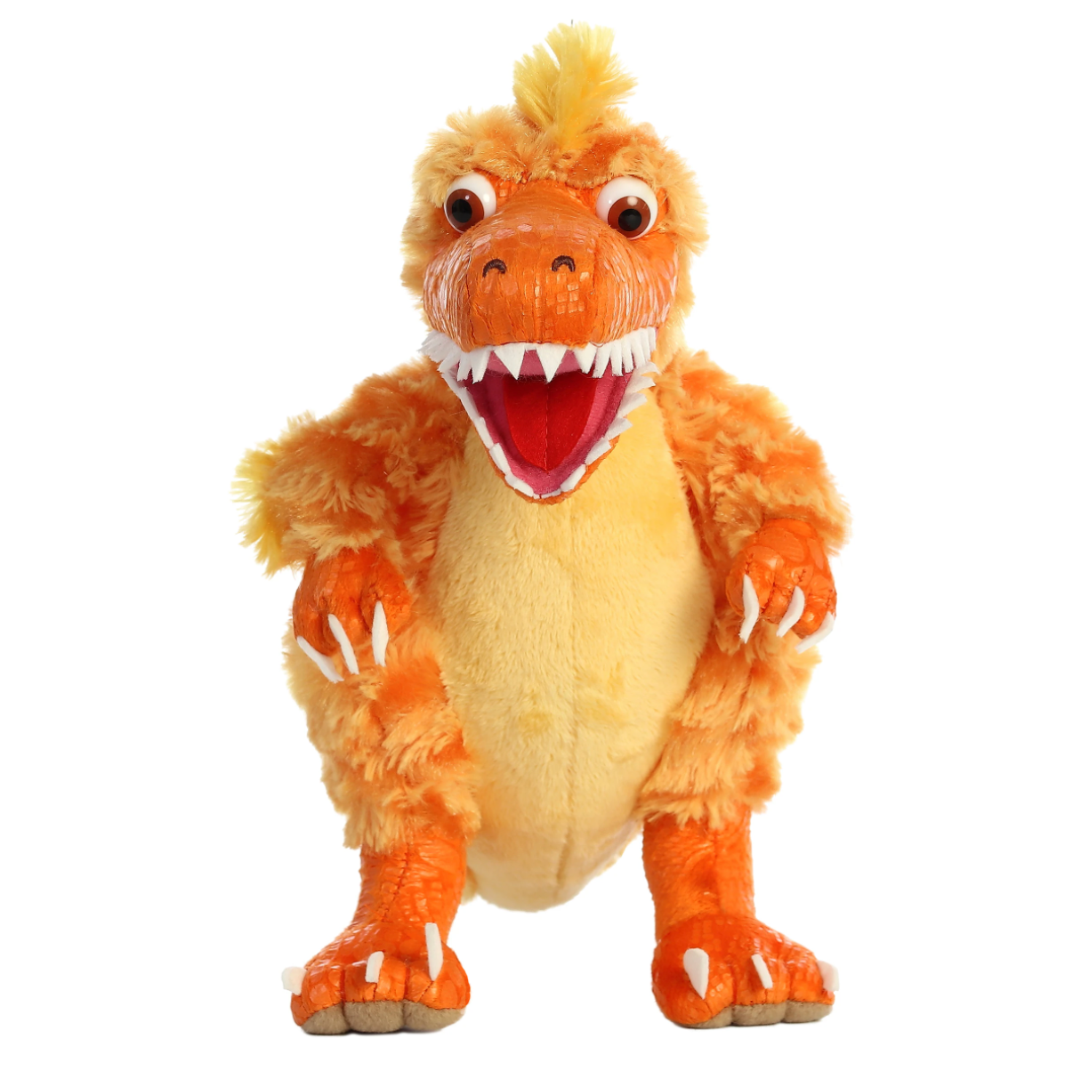 10-Inch Aurora Dinosaur Roar - Adorable Orange & Yellow Deinonychus Plush